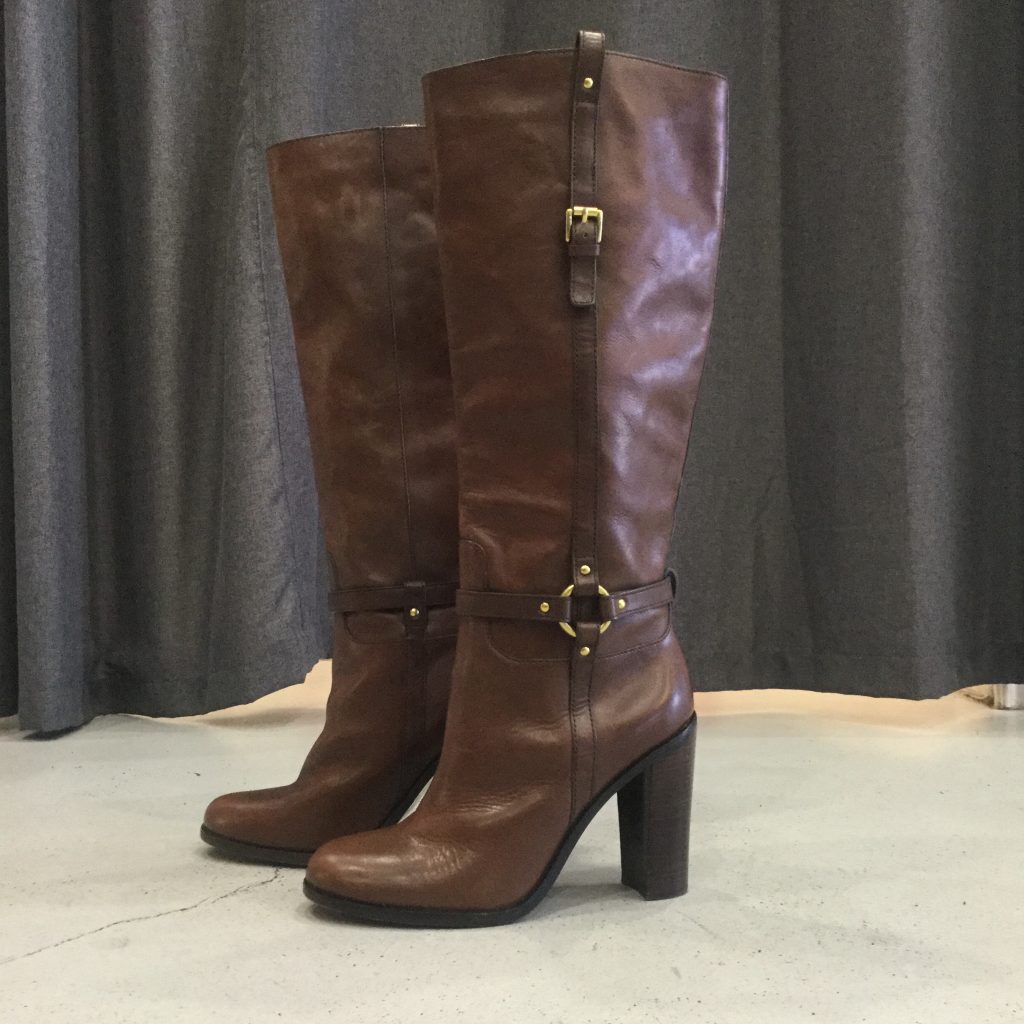 Coach Brown Tall Leather Boots size 10 – All That & More boutique