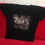 Black Girl Rocks V-Neck T-Shirt